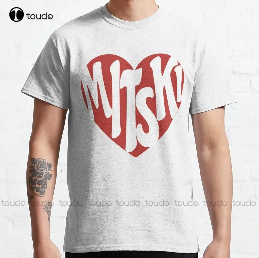 Mitski Heart Logo Sticker Classic T-Shirt T Shirt Dress Custom Aldult Teen Unisex Digital Printing Tee Shirt Xs-5Xl New Cotton