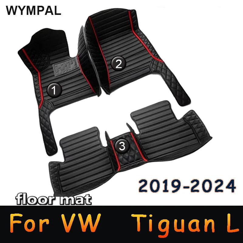 

Car Floor Mats For VW Tiguan L 5/7 seats 2019 2020 2021 2022 2023 2024 CAR Accessories