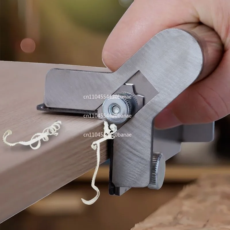 Stainless steel edge banding trimmer dual-purpose wood panel chamferor arc trimming planer deburring wood