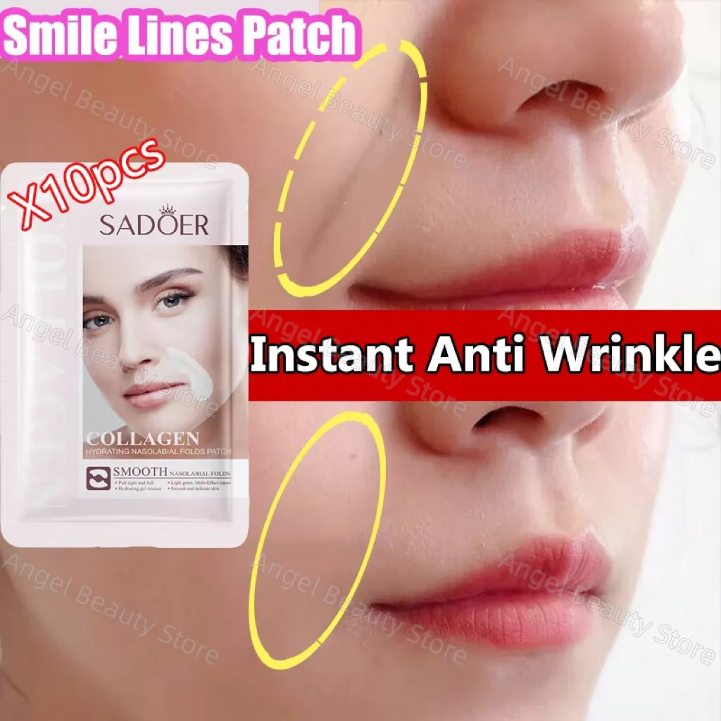 

Collagen Firming Laugh Lines Patches Instant Wrinkle Remover Fade Fine Lines Facial Mask Anti-aging Brighten Repair Skin Care