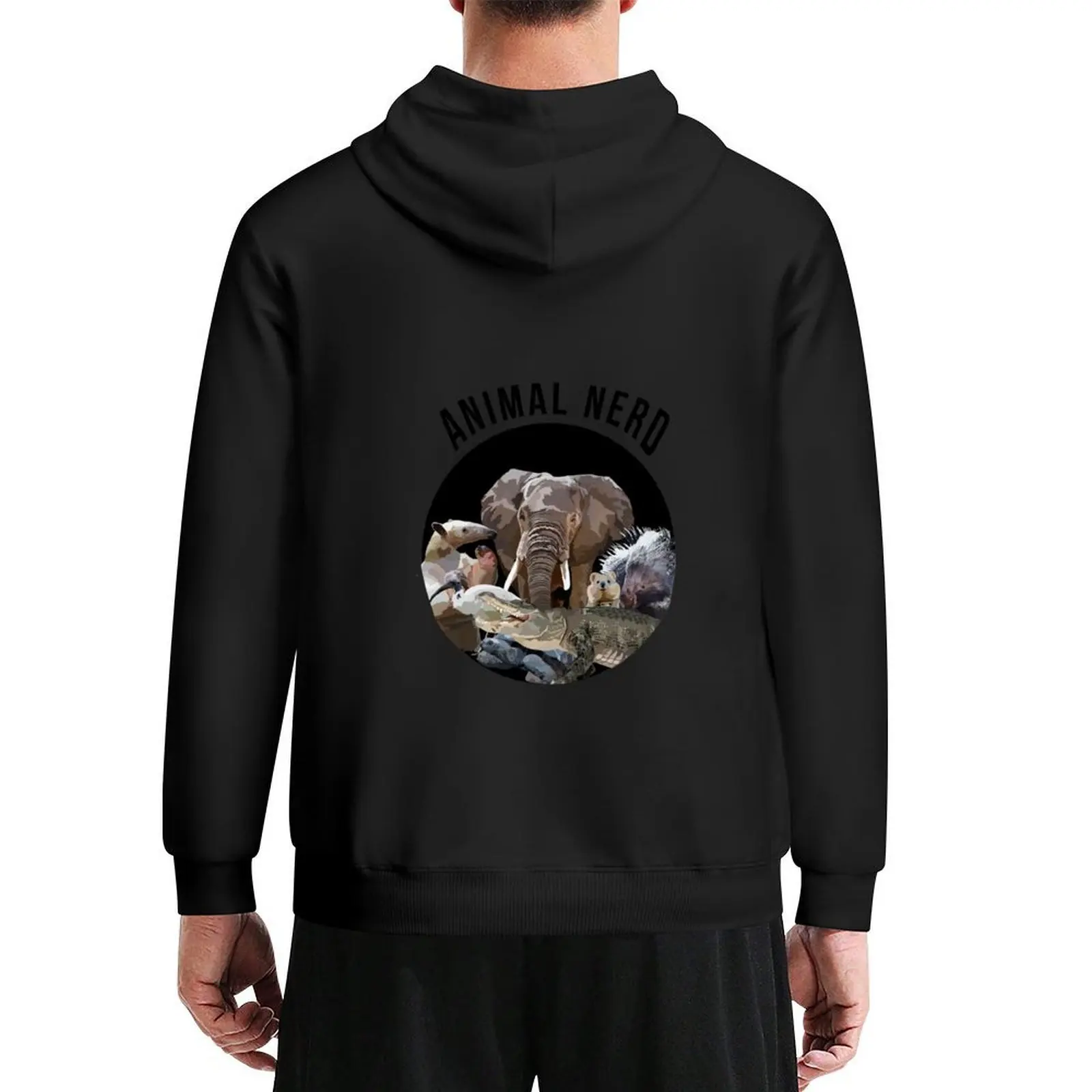 

Animal Nerd Hoodie men's clothes men's autumn clothes men's sweat-shirt sweat-shirt set japanese hoodie