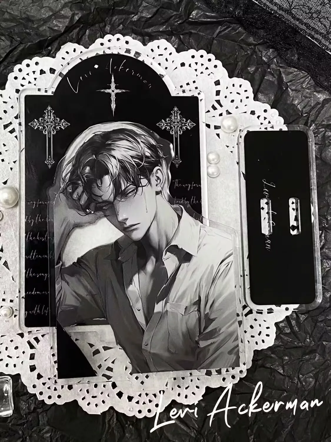 "الهجوم على العمالقة" و"ليفي" أكريليك دوجينشي، ستاندي، بضائع أنيمي ثنائية الأبعاد، مستوى مظهر عالي من تانزي، كابتن #3