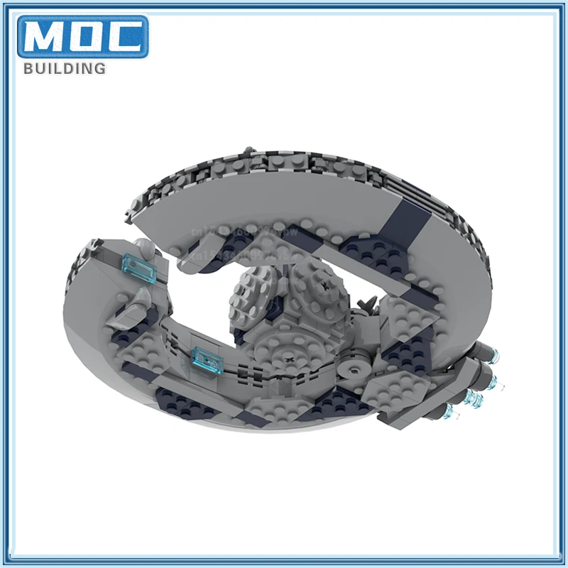 Movie Scene Space Battleship MOC Building Blocks Robot Control Ship Technology Bricks Starfighter Display Toys Xmas Gifts