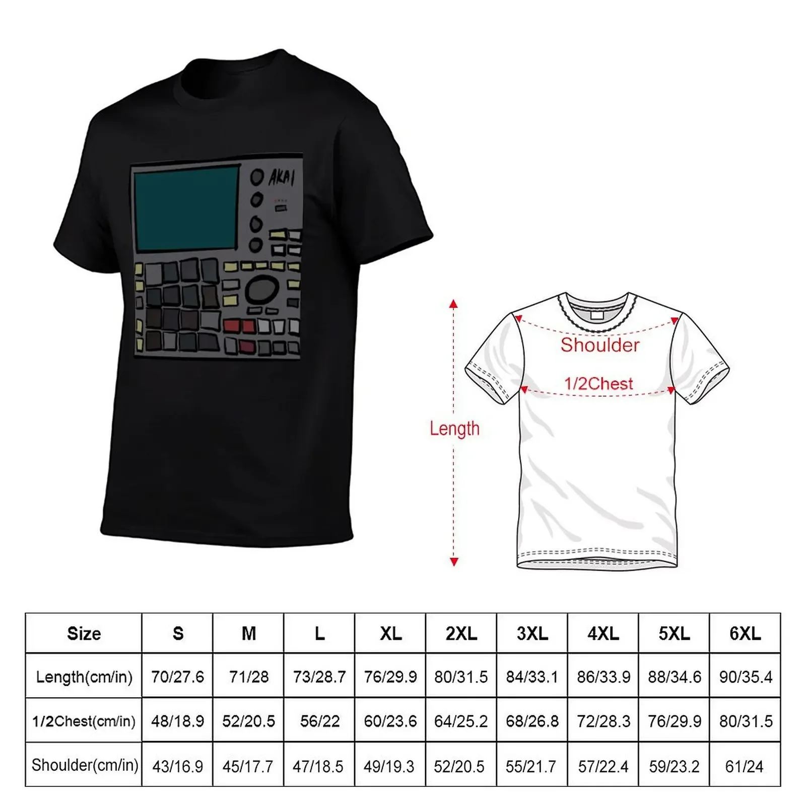 Akai MPC One Drum Machine T-Shirt customs graphic t shirts men workout shirt