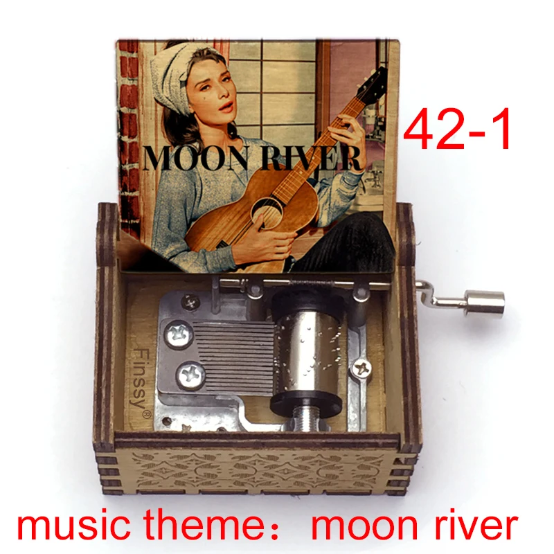 Classic English Song《Moon River》Climax 14-seconds Adapted 18-Tone Music Box Home Decoration Ornaments Holiday Party Gifts