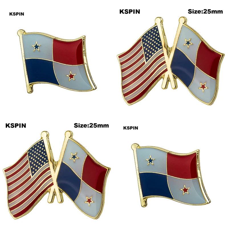 Pin de bandera de Panamá, insignia de solapa, broche, iconos KS-0029