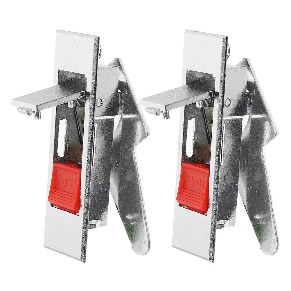 2Pcs Button Lock Electric Cabinet Door Push Button Latch for File Cabinet Electrical Panel Mailbox Door Replacement Security