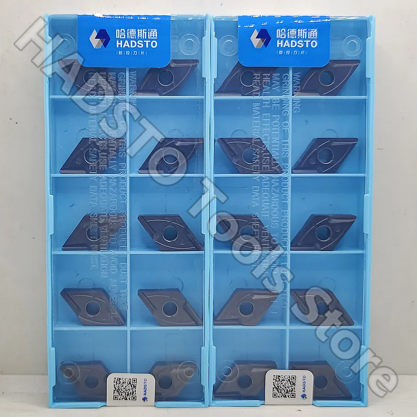 10pcs DNMG150408R-S HS7125 DNMG150408R-S DNMG432R-S HADSTO CNC carbide inserts For Steel, Stainless steel, Cast iron