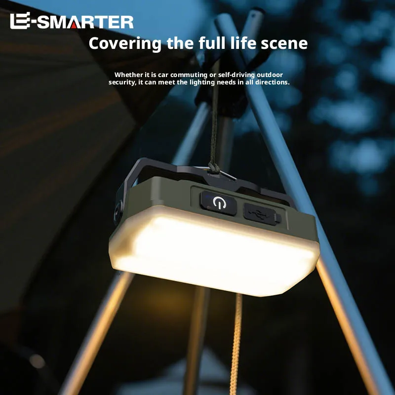 Portable Outdoor Camping Lantern Super Long Battery Life Rechargeable Emergency Light Strong Magnet Work Light for Repair