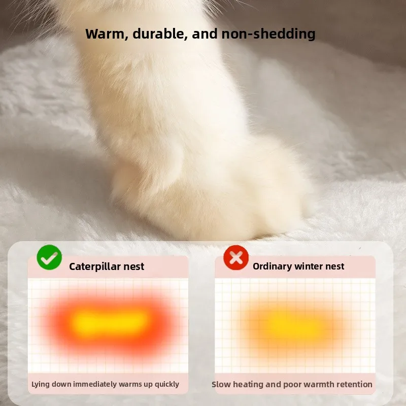 Heating Cat House, Cat Nest, Electric Blanket, Winter Warmth, Closed Temperature Control, Cat Safety Nest, Pet Sleeping Supplies