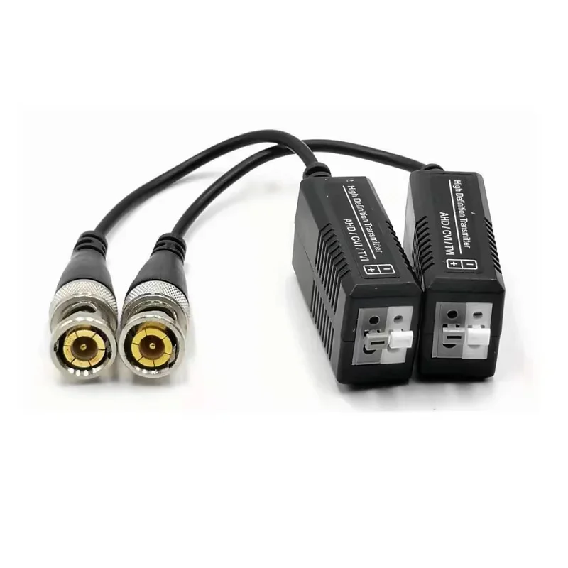 5Pairs CCTV Video Balun BNC to CAT5 CAT6 UTPPassive Video Balun BNC Male to UTP Network Camera for HD TVI AHD CVl Camera