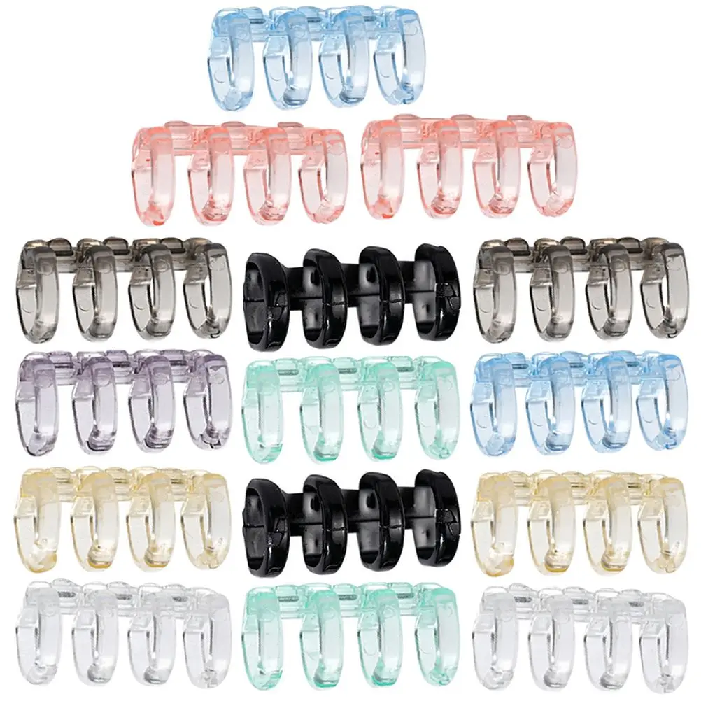 

16 Pcs Removable Binder Practical Rings Book Clamp Account Firm Notebook 4-hole Plastic Student