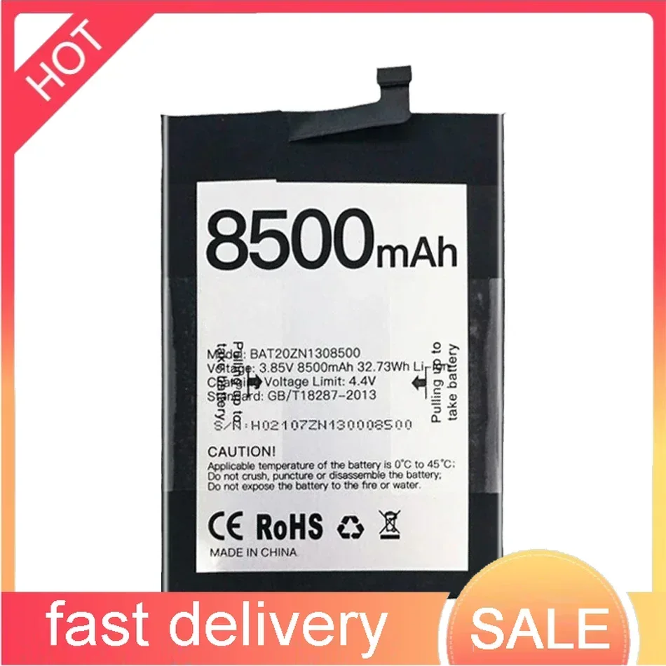 8500mAh BAT20ZN1308500 Replacement Mobile Phone Battery For Doogee S86/S86 Pro S86Pro High Quality Smartphon Batteries