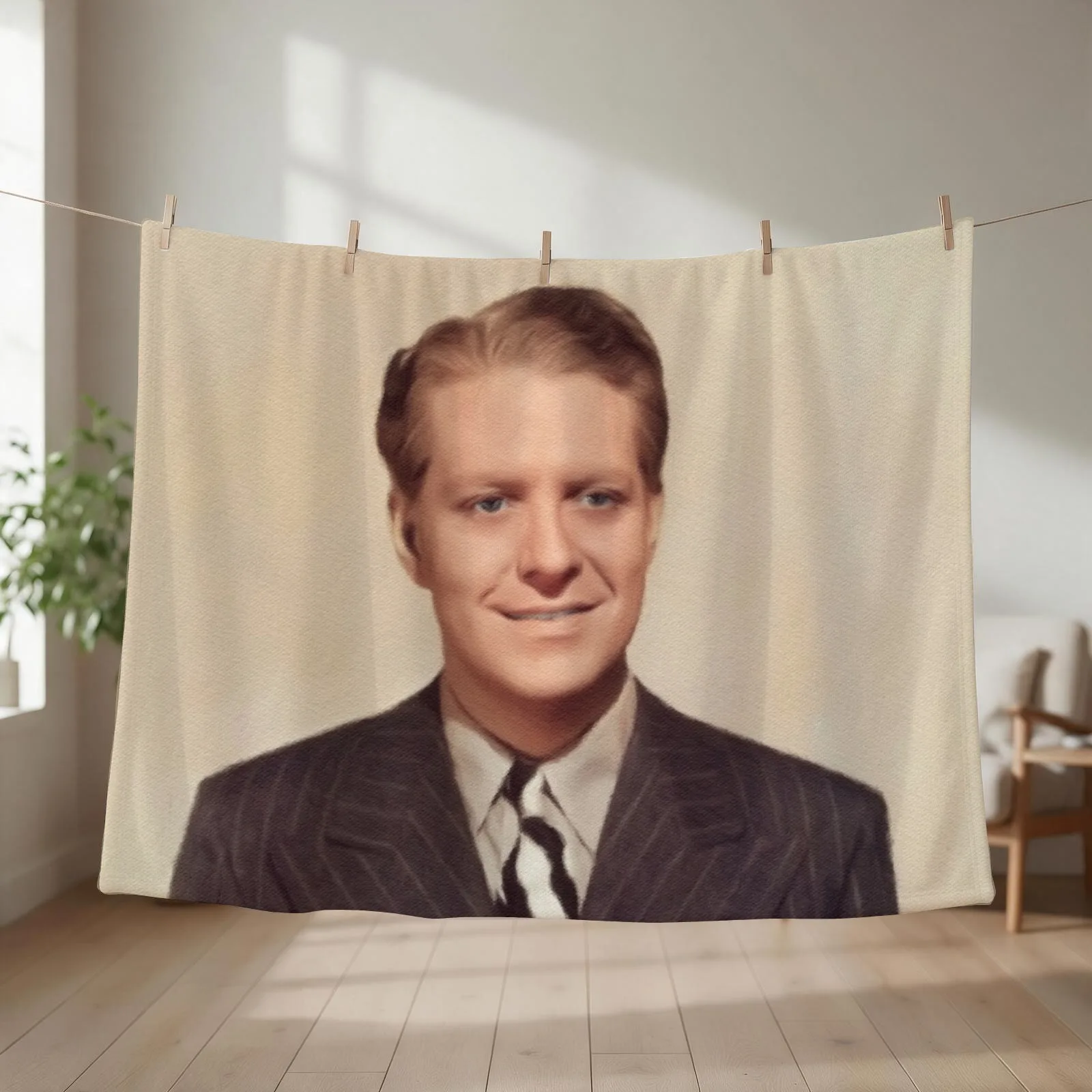 Nelson Eddy, Movie Legend Throw Blanket couch cozy soft plush fuzzy picnic outdoor blanket