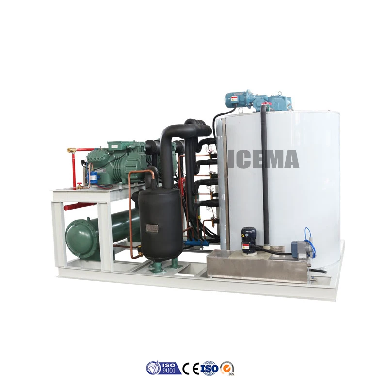 ICEMA Factory Price 10 Tons Per Day Flake Ice Machine Ice Flake Machineflake Ice Maker Machine for Fresh Seafood Fishery