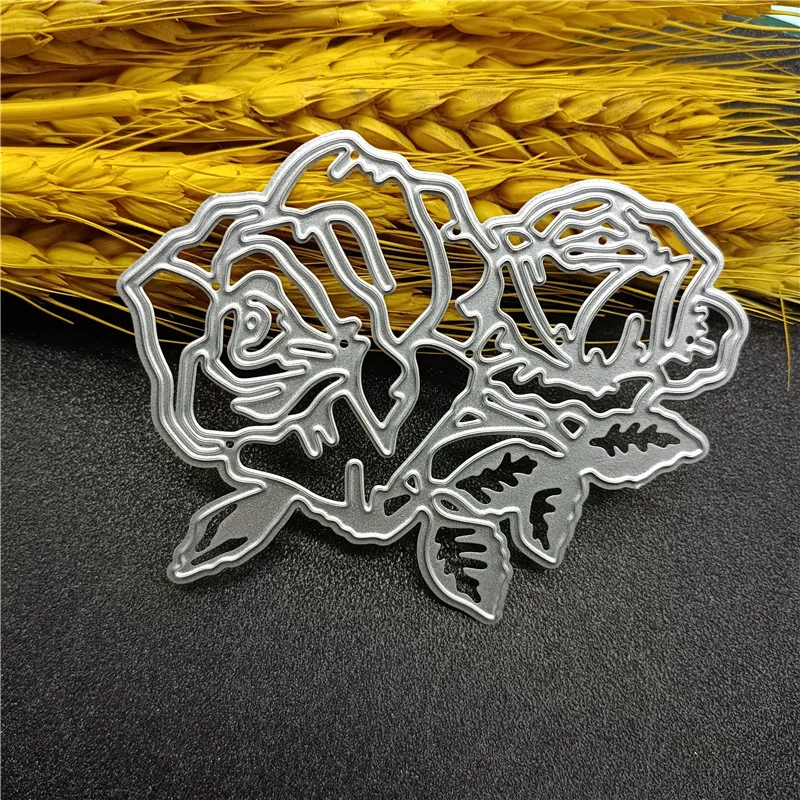 Rose Flower Metal Die Cutting Dies Stencil for DIY Scrapbooking Embossing Album Paper Card Making Craft