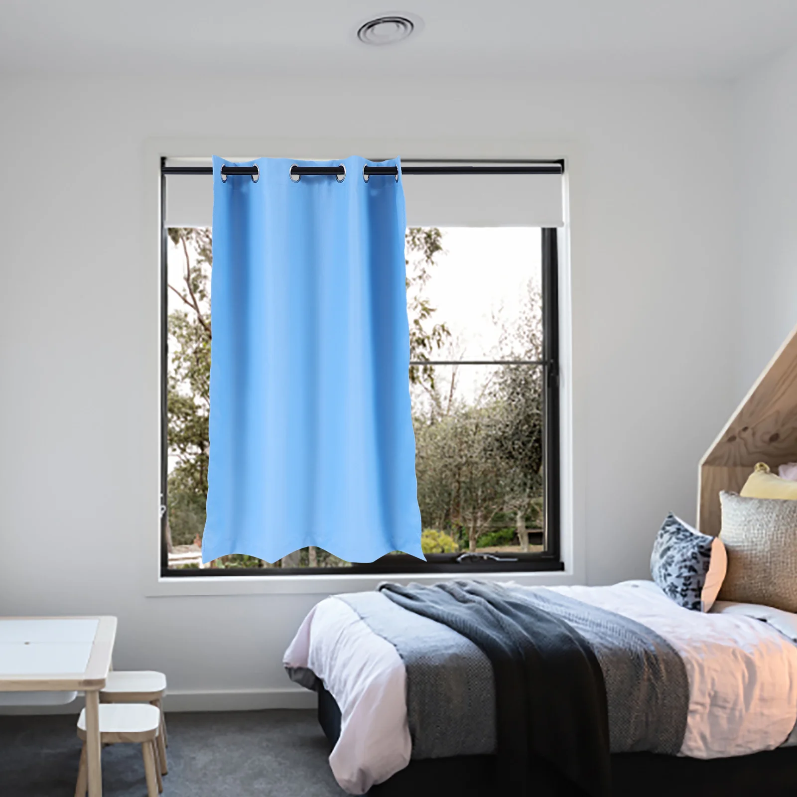 고정밀 폴리에스터 암막 커튼 심플 패션 침실 장식 거실 커튼