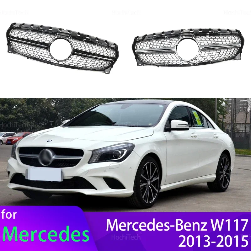 Front Grille Racing Grill Tuning Accessories for Mercedes Benz CLA-Class W117 C117 X117 CLA180 CLA200 CLA250 2013 2014 2015