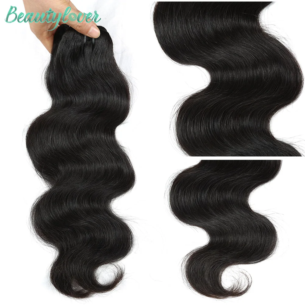 10-28inch Body Wave Human Hair Weave Bundles Top Quality Brazilian Remy Human Hair Extension Natural Black 1/3/4 Pcs