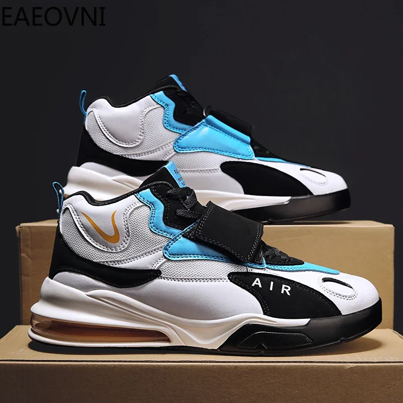 New Male Sneakers Men's Boots Lace-up Anti-slip High-elastic Velvet Thickening Water Proof EAEOVNI Explosive Style Snow Shoes