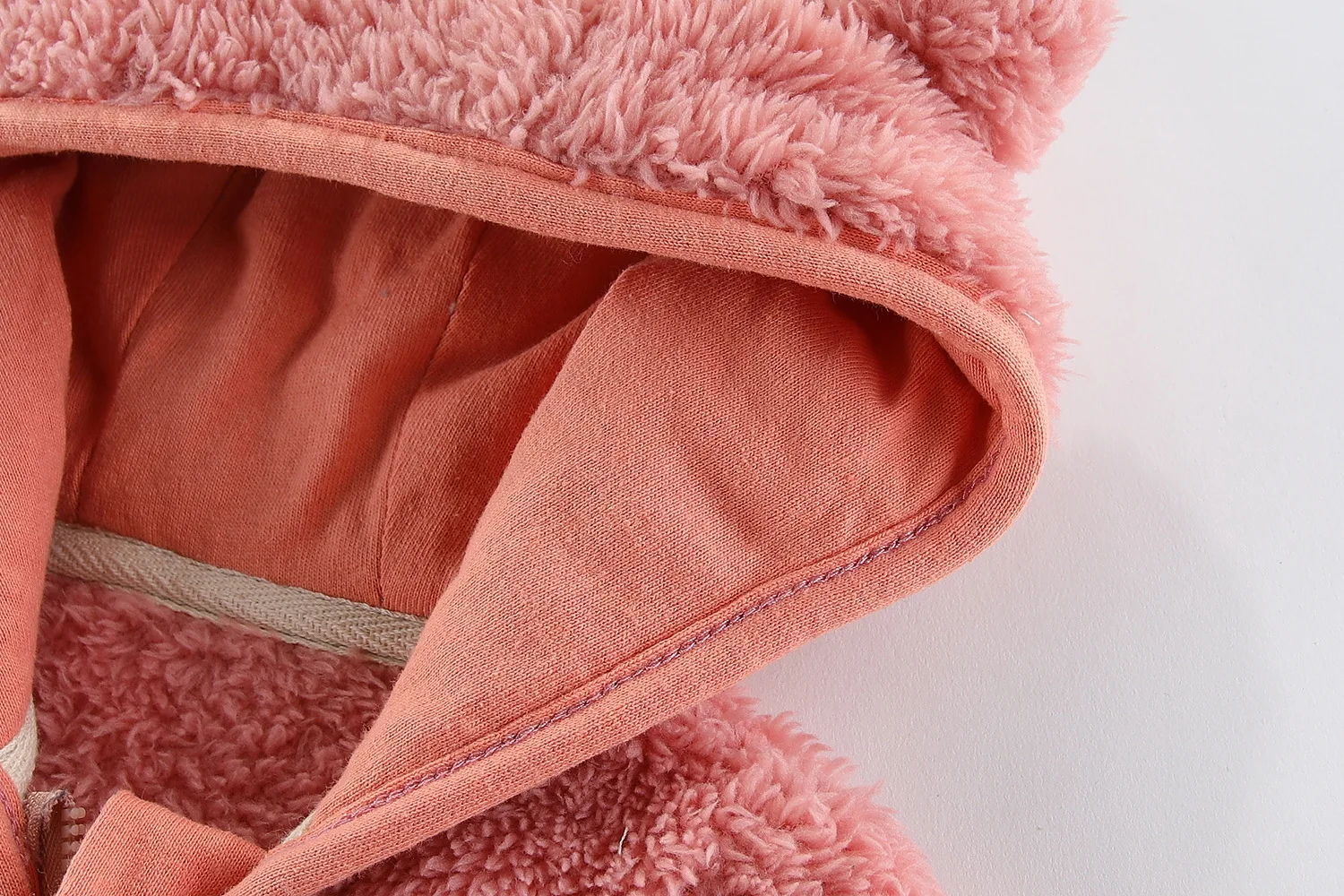 Frühling und Herbst Kinder Fleece Mantel Baby Bär Ohren Langarm Warme Jacke 0-3 Jahre Alte Kind Kleidung – Detail 16
