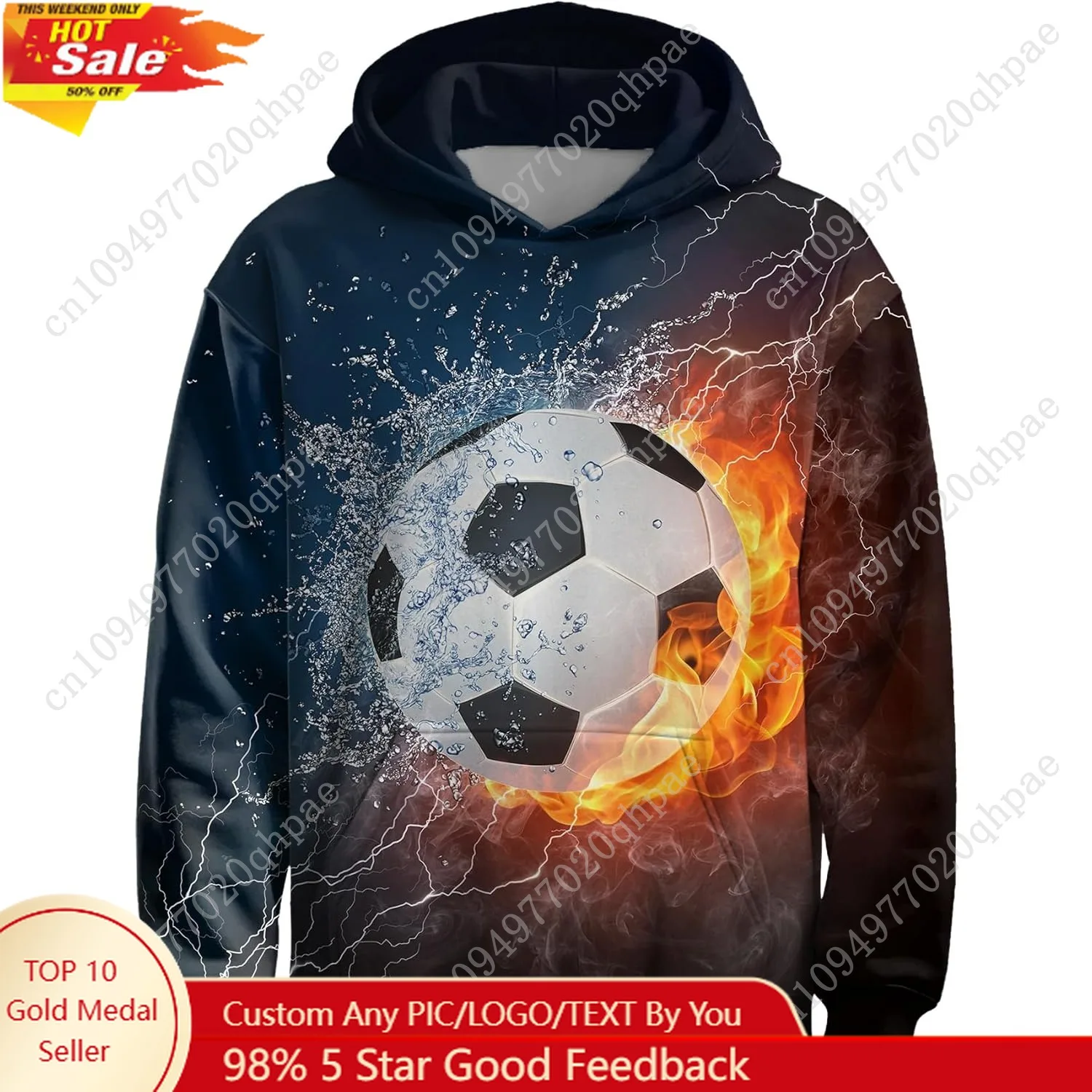 

Boys Girls 3D Graphic Hoodie Pullover, Novelty Unisex Hooded Sweatshirt, Casual Long Sleeve Hoodies for Kids Teen