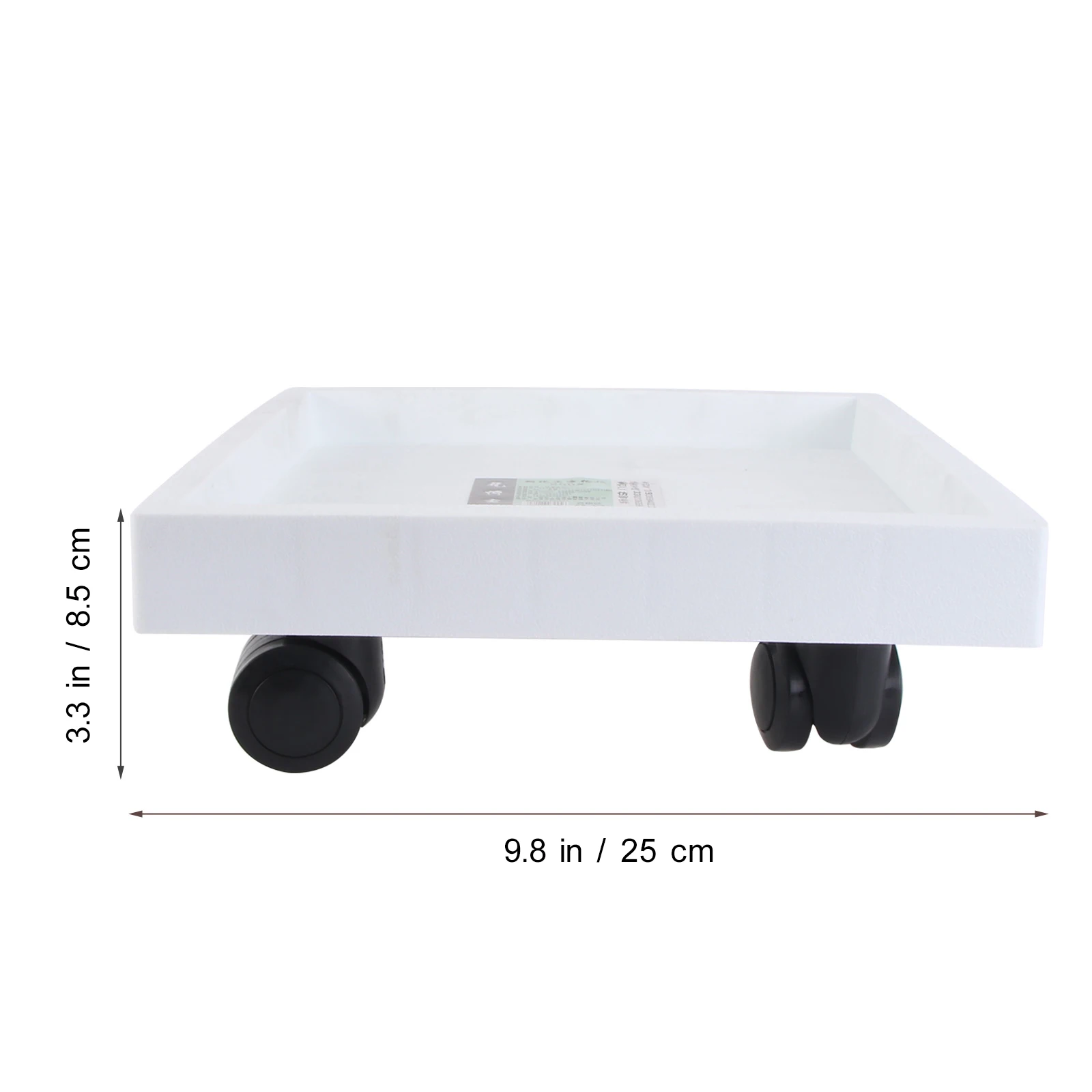 

Movable Plant Pot Tray Wheels Durable Square St for Flowerpot Universal Wheel Design Non Deform Planter Base Plate Garden