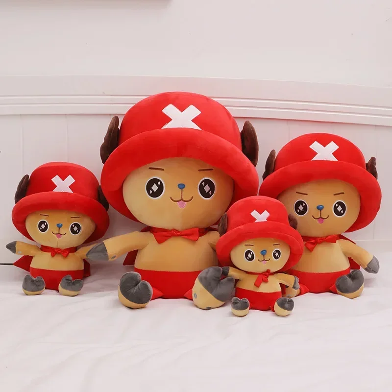 35-70cm One Piece Plush Dolls Anime Figure Tony Tony Chopper Soft Stuffed Bedroom Decoration Sleeping Pillow  Kid Xmas Gift Toys