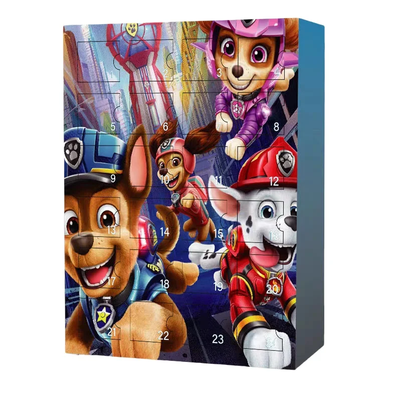 2024 ปฏิทินจุติ Paw Patrol สุนัขตัวเลข 24pcs ฮาโลวีนของขวัญนับถอยหลังของเล่นสะสมของขวัญคริสต์มาสสําหรับของเล่นเด็ก