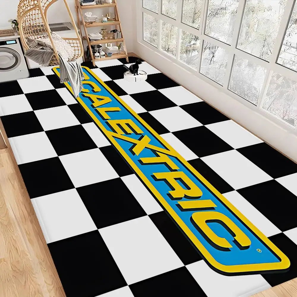 Scalextrics Model Door Mat Kids Room Bedroom Decoration Balcony Anti-Slip Doormat Living Room Doormat Area Rug