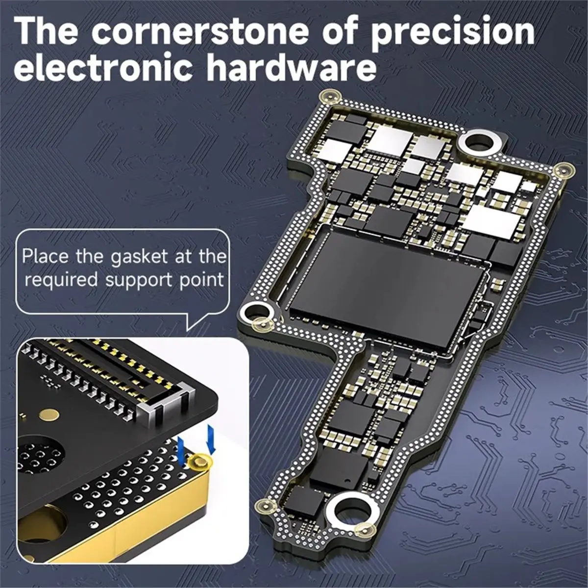 Explosion-Proof Gasket for Phone Motherboard Layer Repair Pillar Prevent Tin Ball Burst & PCB Damage in Reballing 0.08mm