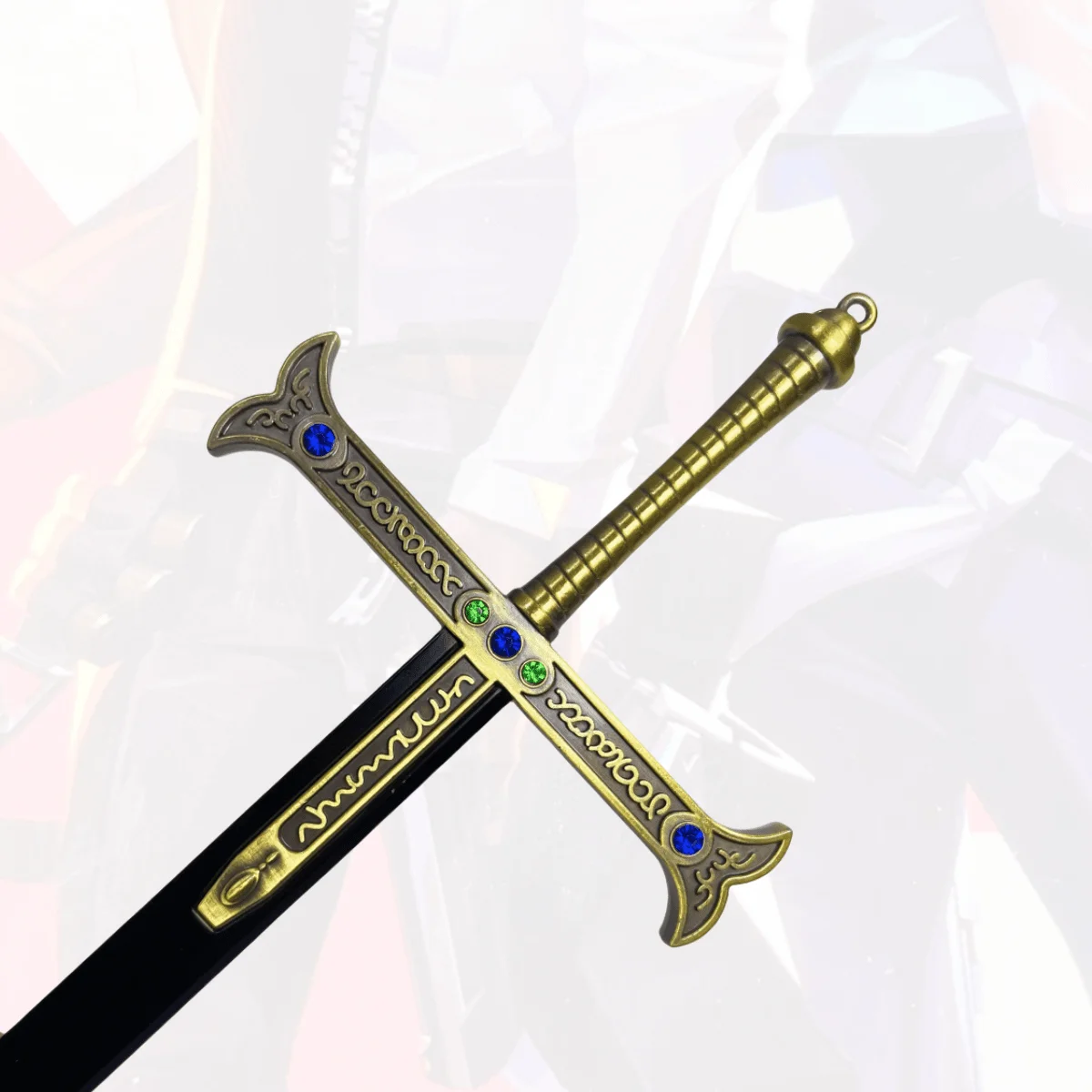 8.  6-calowy metalowy miecz katana Dracule Mihawk, nóż ninja, japońska katana Zoro, oryginalny szabla samurajska, akcesoria do cosplay, rekwizyt, zabawka