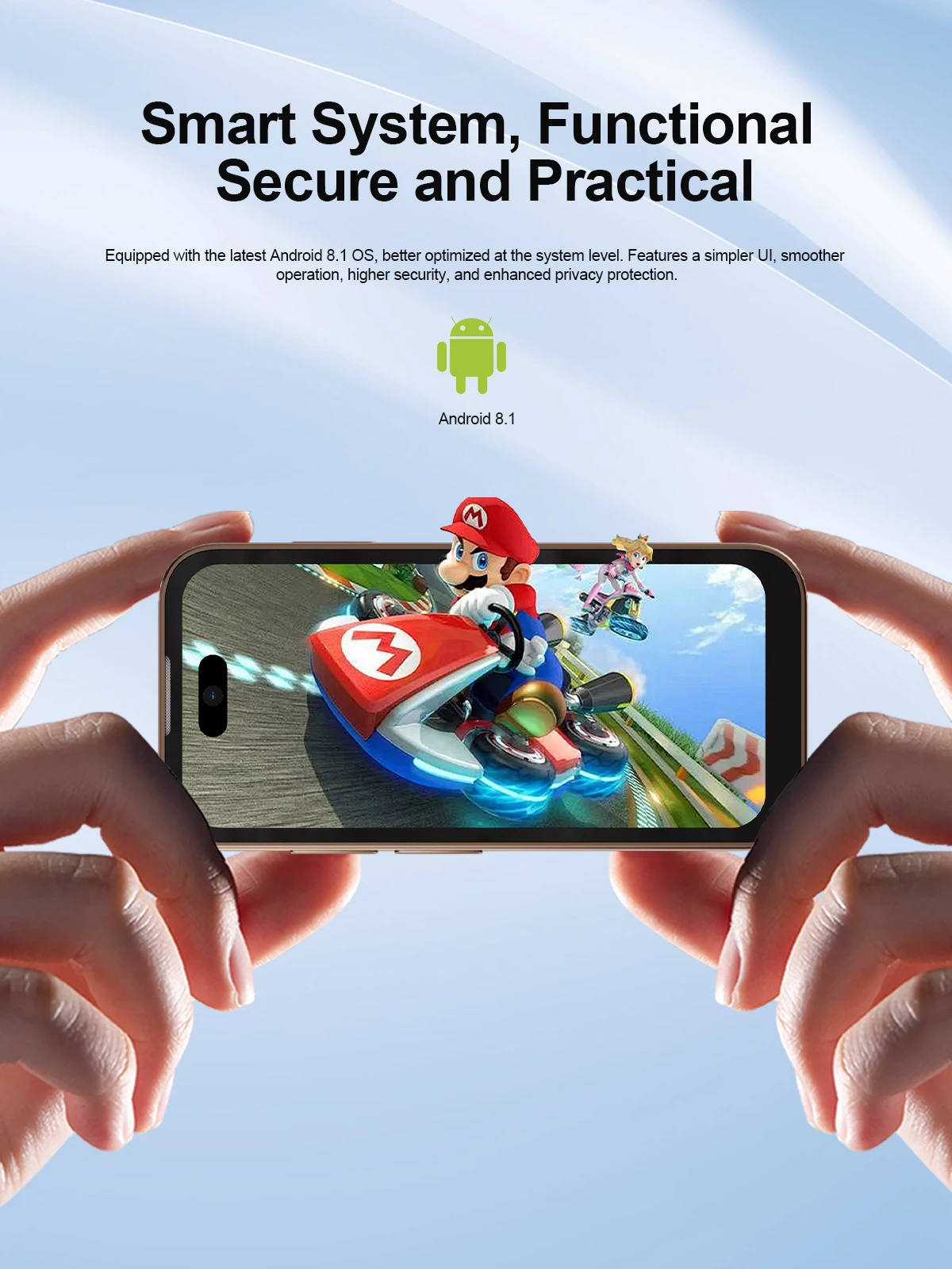 SERVO 17 PRO MAX Mini Smartphone 3.75" Fullview Display 3G Cellular Dual SIM Android Small Smart Mobile Phones Face Unlock GPS