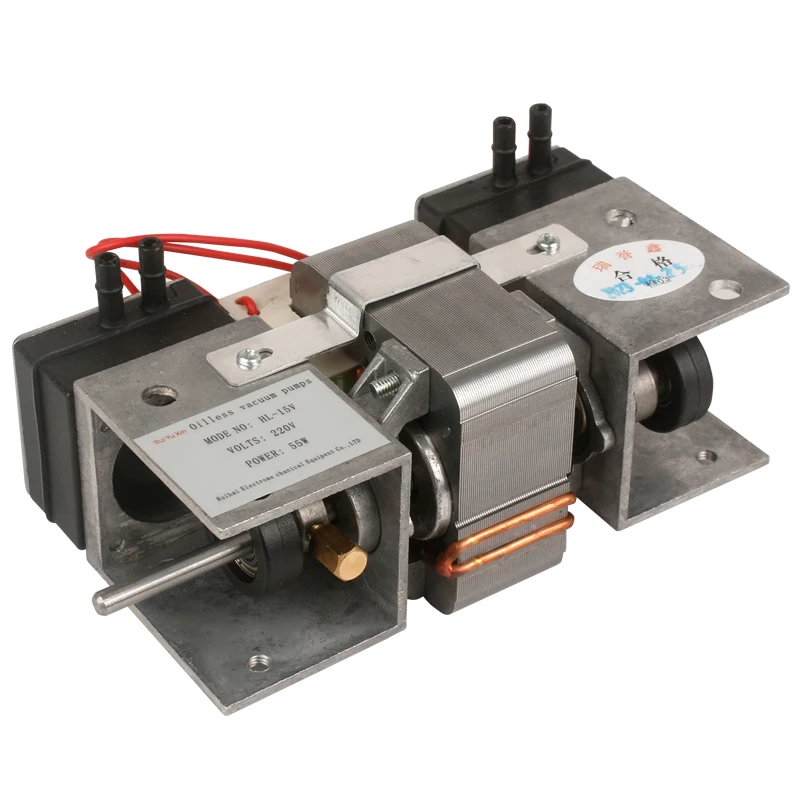 110V/220V Oil-free Vacuum Pump Beauty Equipment Pump Small High Negative Pressure Suction Pump Double Head Diaphragm Pump
