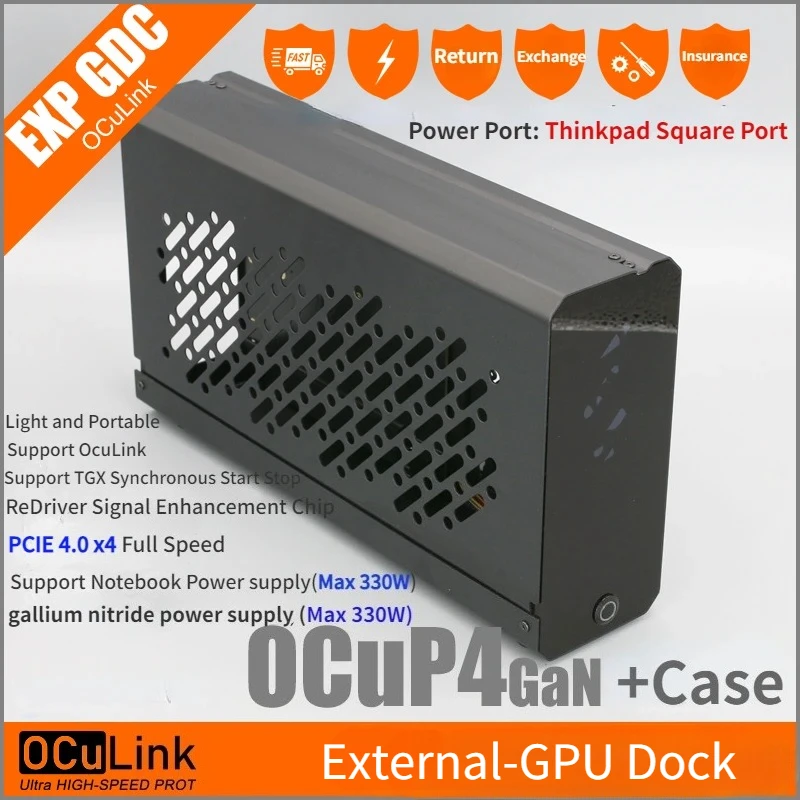 M2 OCuLink GPU Dock OCuP4GaN Case ReDriver Chip PCI-E 4.0 X4 M.2