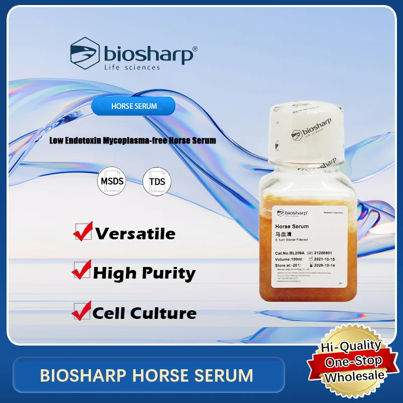 

BIOSHARP HORSE SERUM Low-Endotoxin Mycoplasma-Free Horse Serum for Cell Culture Applications Original Product
