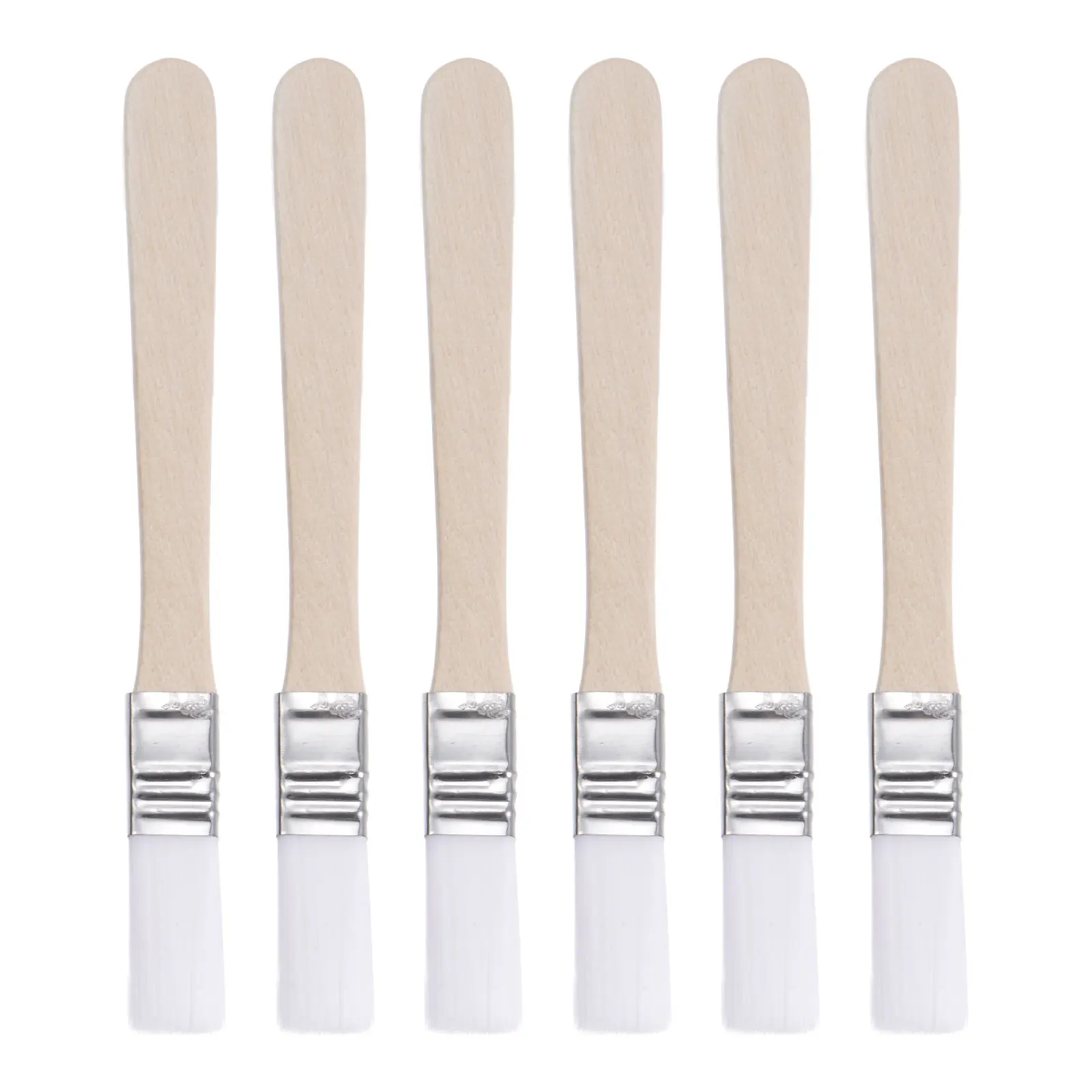 Small Nylon Bristle Paint Brush Set with Wood Handle