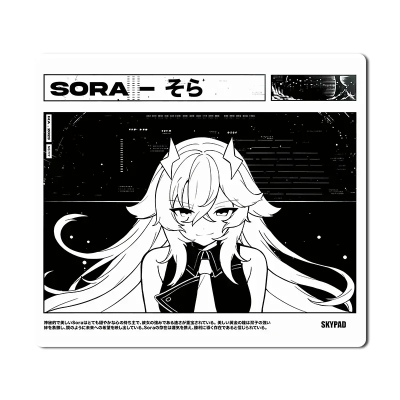 Skypad SORA YUME Glass Gaming Mouse Pad Tempered Upgrade Smooth Frosted Surface Custom Desk Mat FPS Esports Gaming Accessories