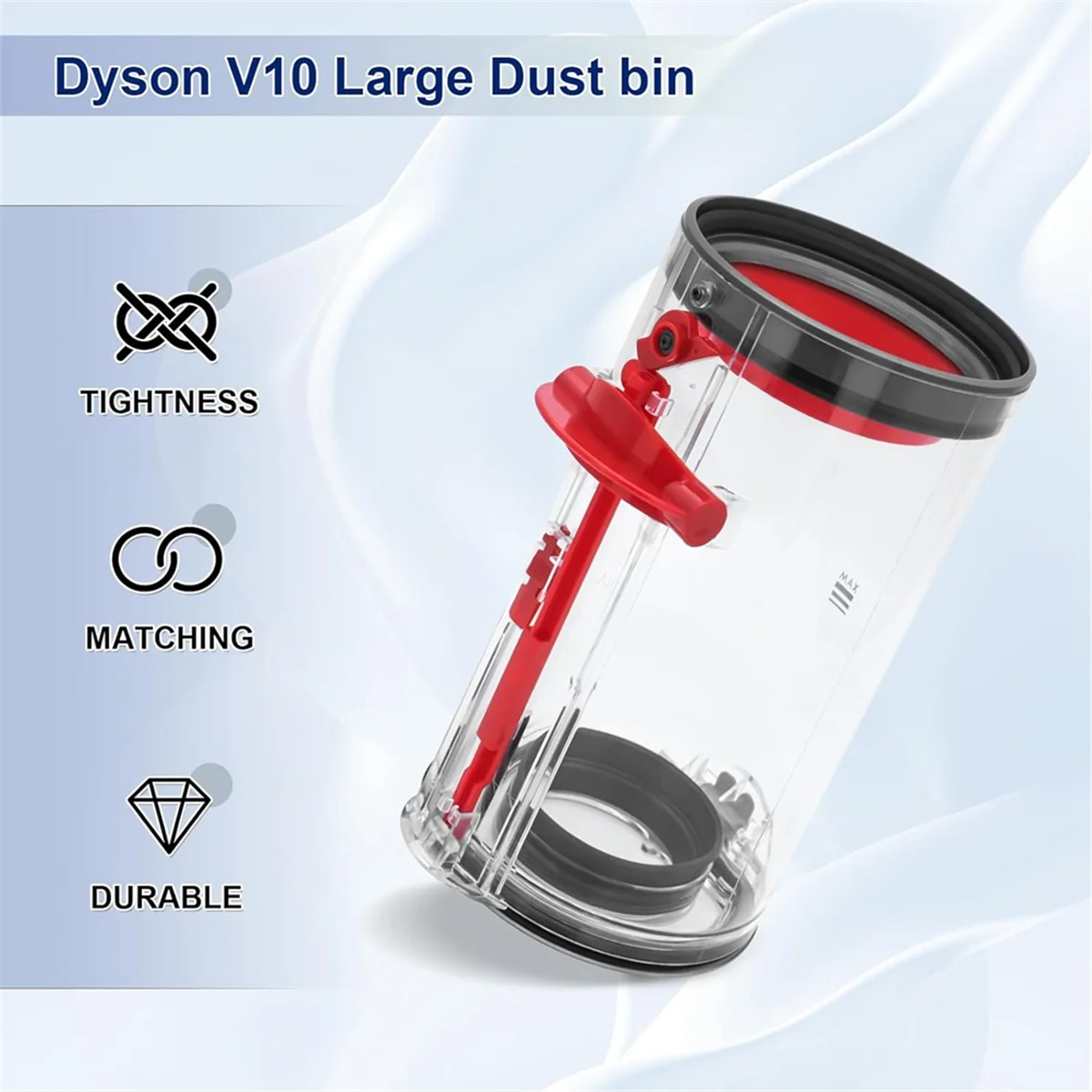 

popular Dust Bin Replacement for Dyson V10 SV12 Vacuum Cleaner Canister Bin Replacement Parts Large Bin Part No. 969509-01
