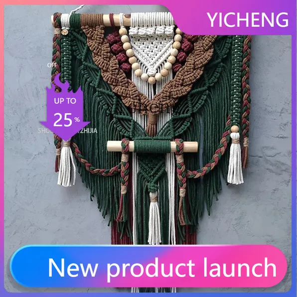 

LYY ins Hand-Woven Ethnic Exotic Style Wall Colorful Tapestry Wall Decoration home accessories