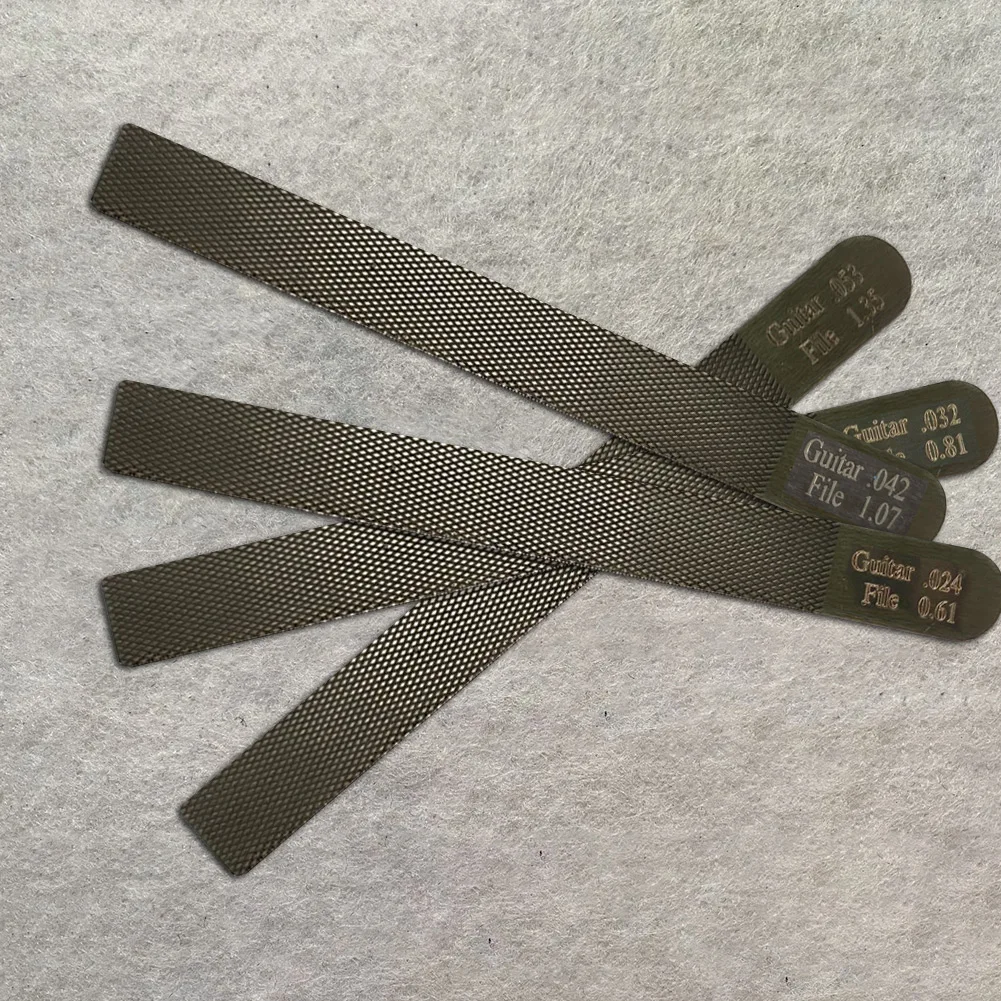 1PC Guitar Nut Files Fret Crowning Slot To Make Guitar Frets Smooth Stringed Instruments Luthier Repair Grooving Tool