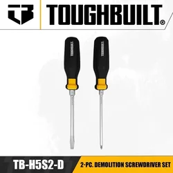 TOUGHBUILT TB-H5S2-D 2-Pc. Demolition Screwdriver Set Removing Screwdrivers Hand Tools