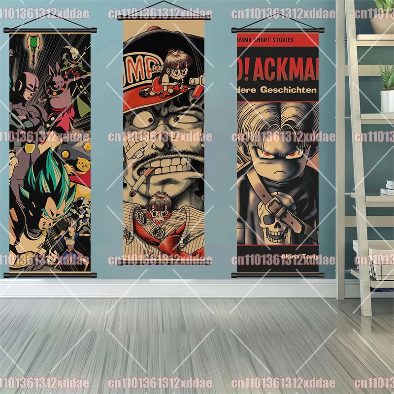 Classic Anime Dragon Ball Vertical Version Hanging Picture HD 8K Printing Retro Warm Color Matching Gift Room Decoration - view 4
