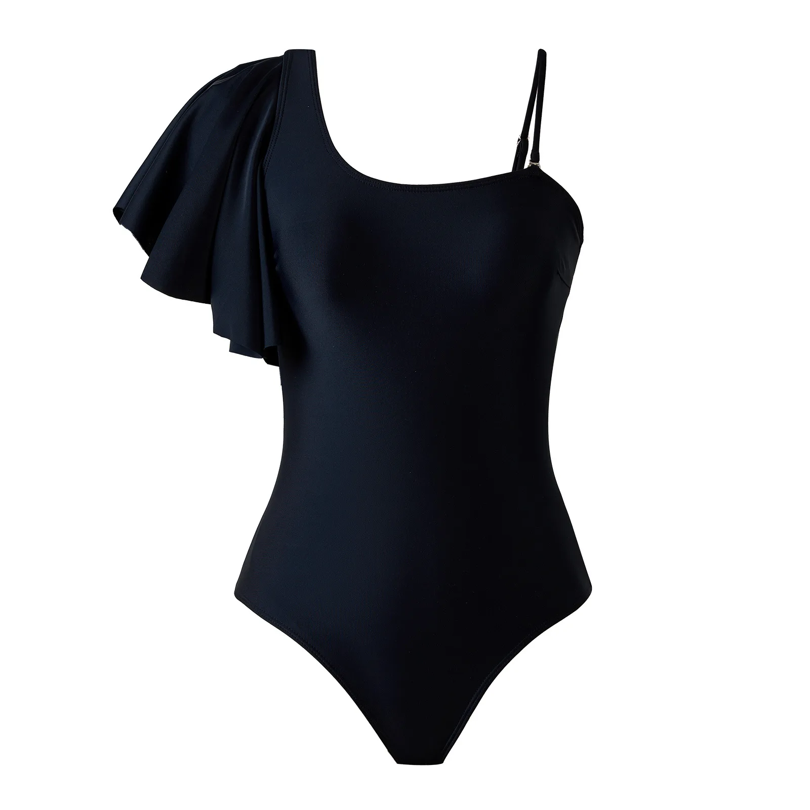 Sexy maiô feminino de uma peça com borda plissado conjunto de duas peças saia de malha maiô beachwear monokini ternos de natação femininos