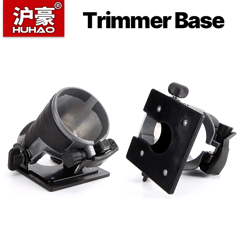 

HUHAO Adjustable Angle Trimmer Base Trimming Machine Fixed Base Adjustable Angle Woodworking Trimmer Router Aluminum Alloy Base