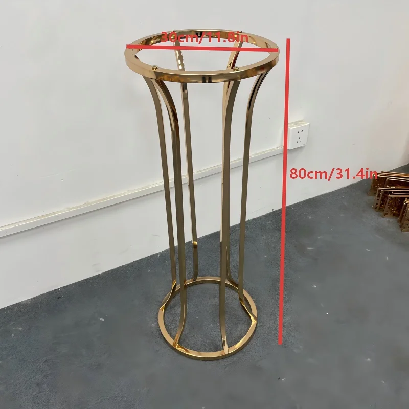 Galvanisierter Hochzeits-Blumenständer für den Gang, Hotelvase für Outdoor-Partys, Feiertagsveranstaltungen, Tischdekoration, neue Requisiten – Detail 1