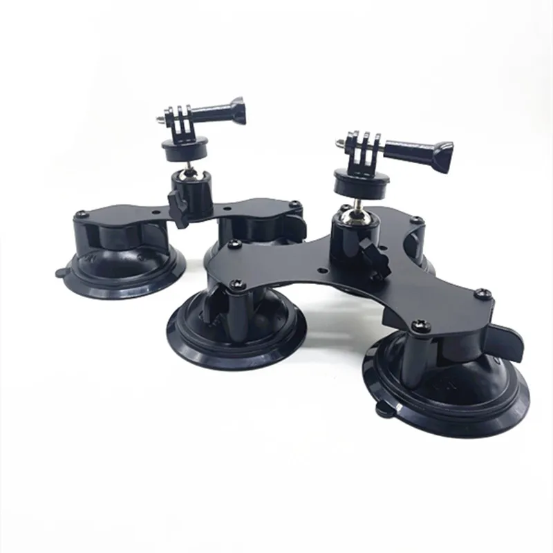 Camera Adapter Mount Dual / Triple Suction Cup Base Heavy Duty Twist Lock for Gopro 11 10 9 1/4-20 Screw Adapter DJI Osmo Sjcam