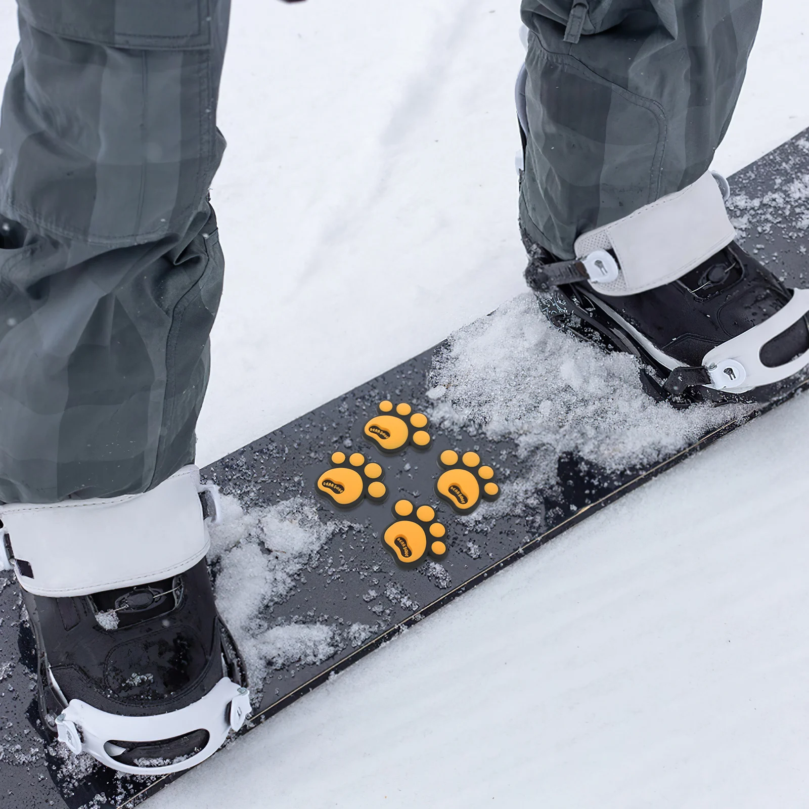 

4 Pcs Anti Collision Silicone Stickers Dog Design Non Slip Pad Furniture Protection Home Office Car Decals Animal Print