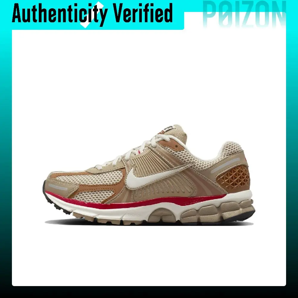 Nike Zoom Vomero 5 Slip Resistant Abrasion Resistant Low top Running Shoes Women's Khaki HV0826-247