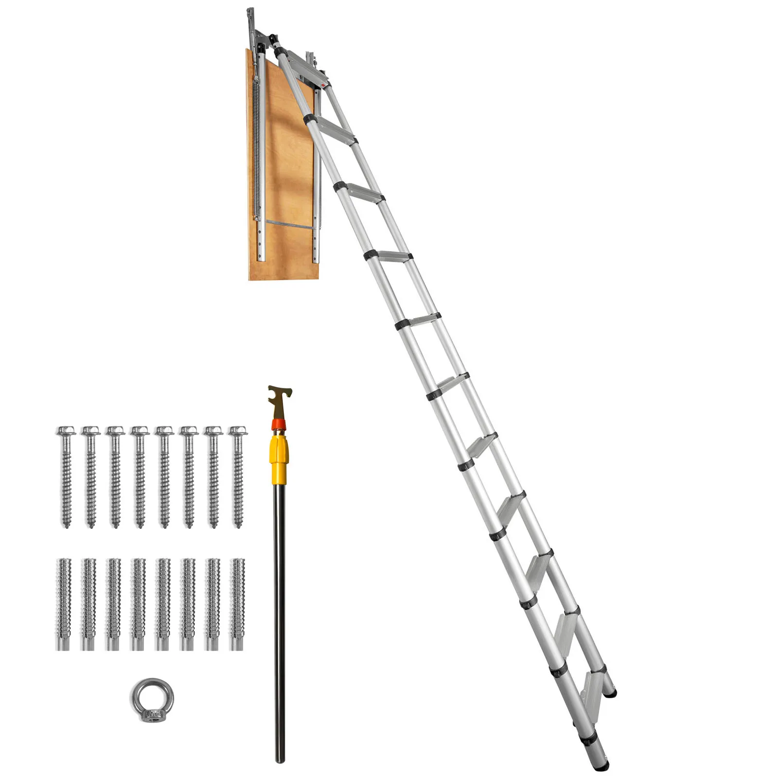 Attic Ladder Telescoping, 350-pound Capacity, 39.37